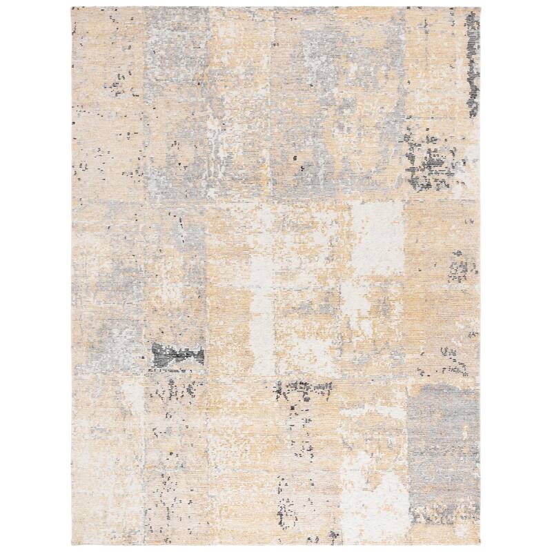 SAFAVIEH Couture Hand-knotted Tiffany Aloisa Modern Abstract Viscose Rug