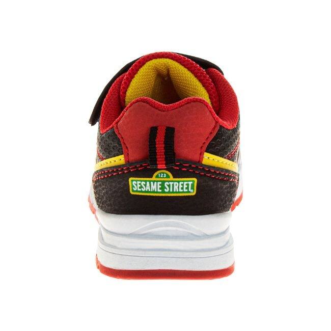 Sesame Street Kids Light Up Elmo Hook and Loop Fashion Sneaker. (Toddler/Little Kids)