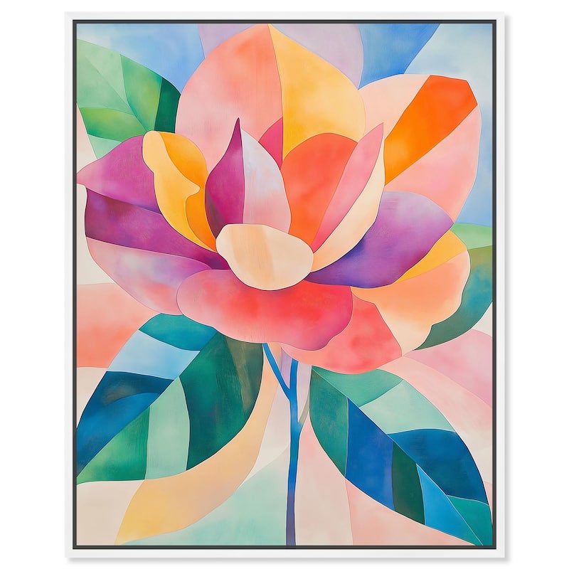 Ail Geofloral I Canvas by Art Remedy - 20" x 24" - White