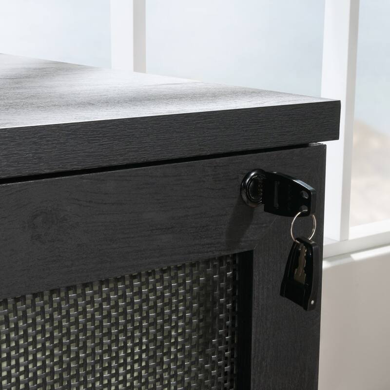 Lateral File, File Cabinet , Office Storage Cabinet Black finish