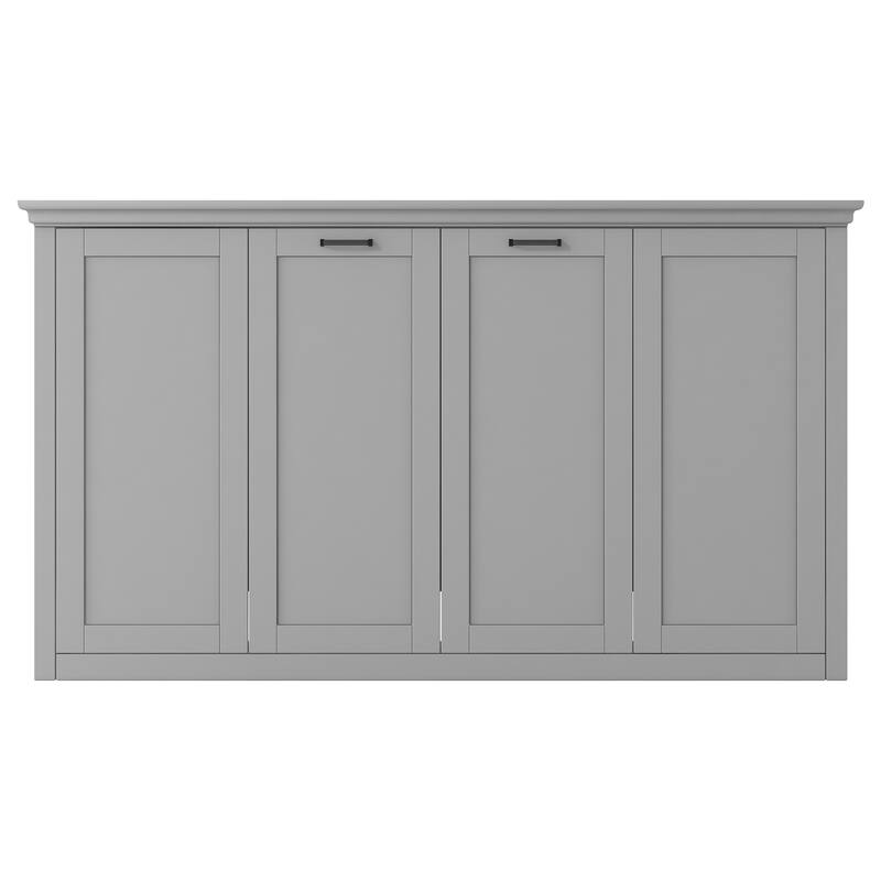 Grey Modern Design Twin Size Space-saving Murphy Bed for Guests for Small Bedroom