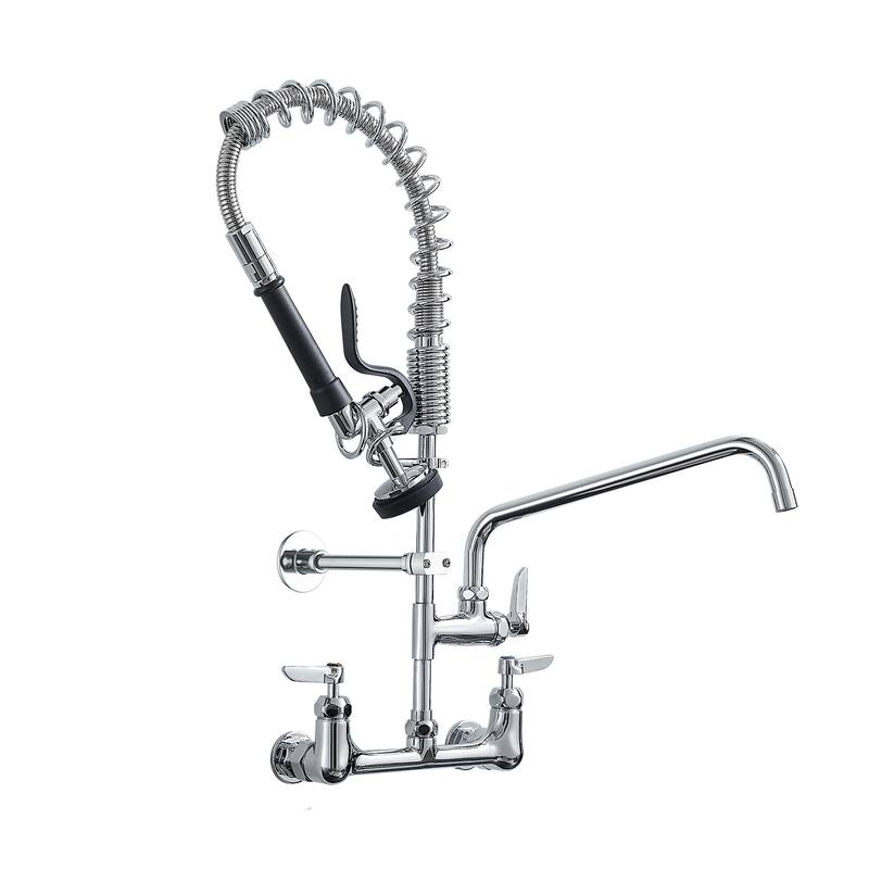 Commercial Kitchen Faucet With Swing Spout Faucet And Pull Down Spray Commercial Kitchen Faucet With Swing Spout Faucet And Pull Down Spray