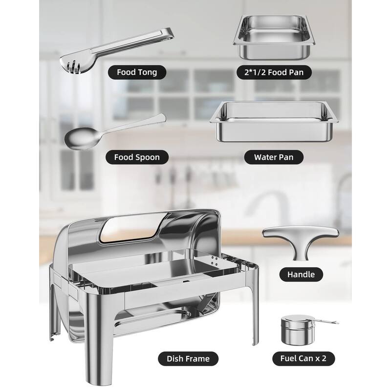 9QT Visible Chafing Dish Buffet Set Bed Bath & Beyond 39747001