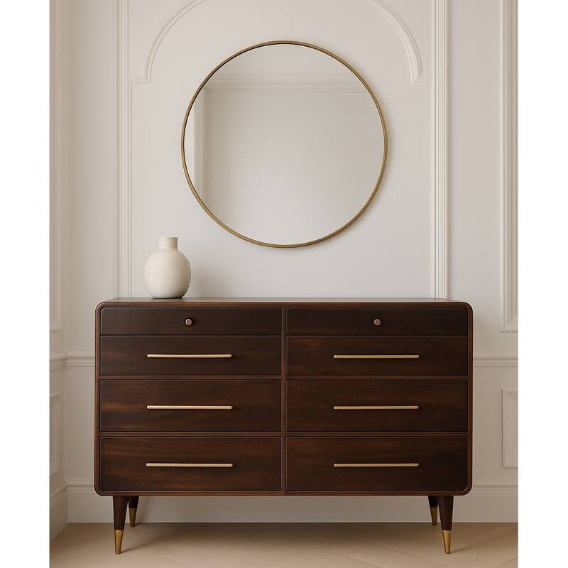 Artisan Furniture Solid Wood Hudson 8 Drawer Dresser - Brown