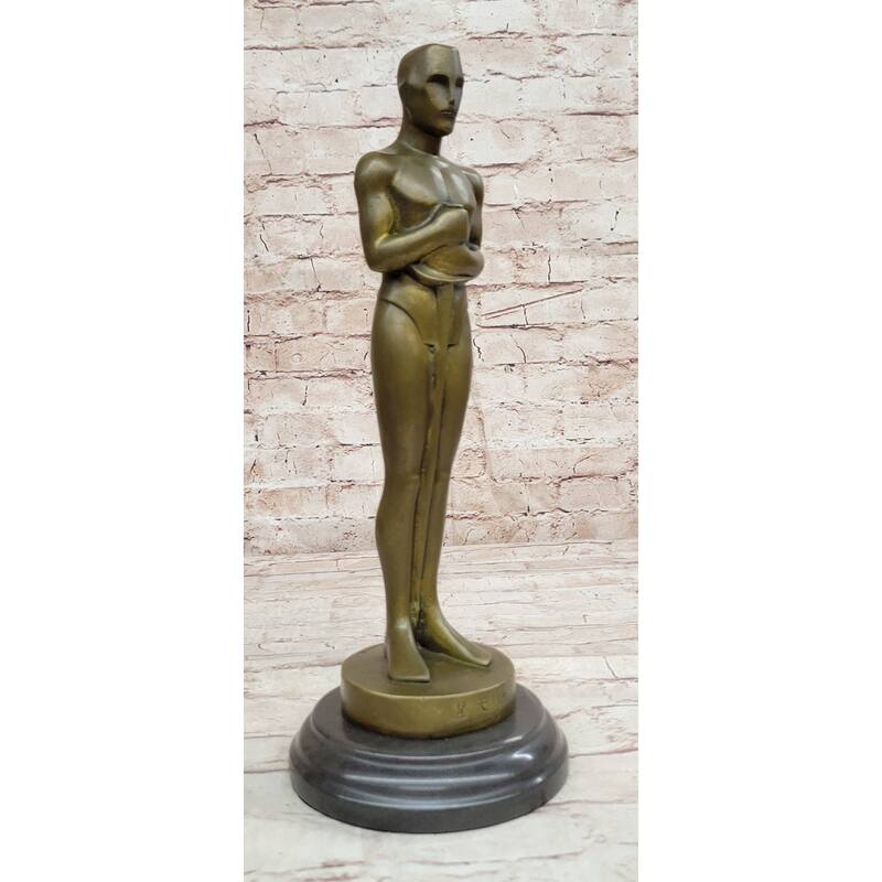 Real Bronze Statue Metal Academy Awards Oscar Trophy Movie Memorabilia