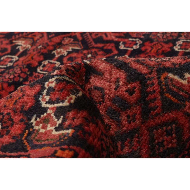 ECARPETGALLERY Hand-knotted Andelz Red Wool Rug - 3'8 x 13'4