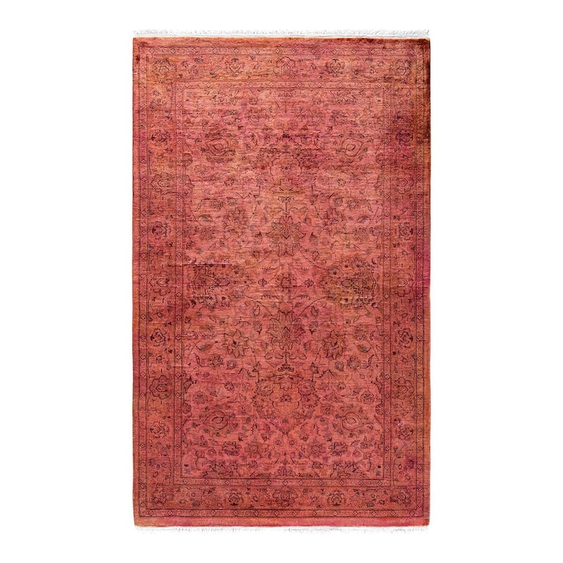 Fine Vibrance, One-of-a-Kind Hand-Knotted Area Rug - Pink, 3' 1" x 5' 2" - 3' 1" x 5' 2"