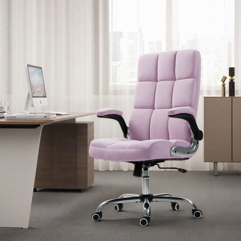 AVAWING Velvet Ergonomic Office Chair: Executive Desk Chair with Adjustable Height & 360° Swivel