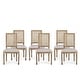 preview thumbnail 50 of 58, Regina French Country Wood and Cane Upholstered Dining Chair (Set of 6) by Christopher Knight Home