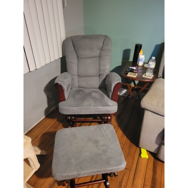 Navy glider and ottoman set online