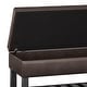 preview thumbnail 127 of 136, WYNDENHALL Essex 44 inch Wide Transitional Rectangle Ottoman Bench