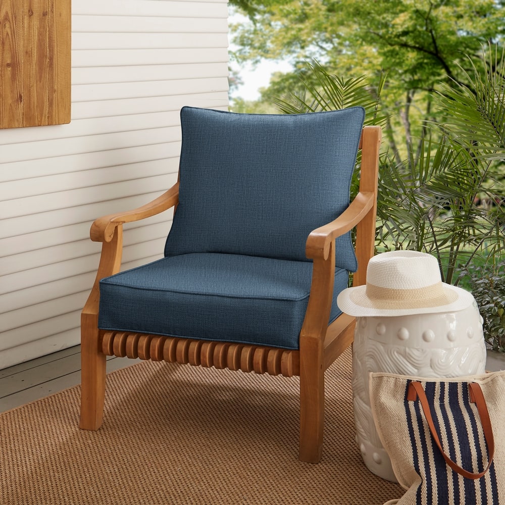 Sorra Home Indoor/Outdoor Corded Pillow and Cushion Chair Set