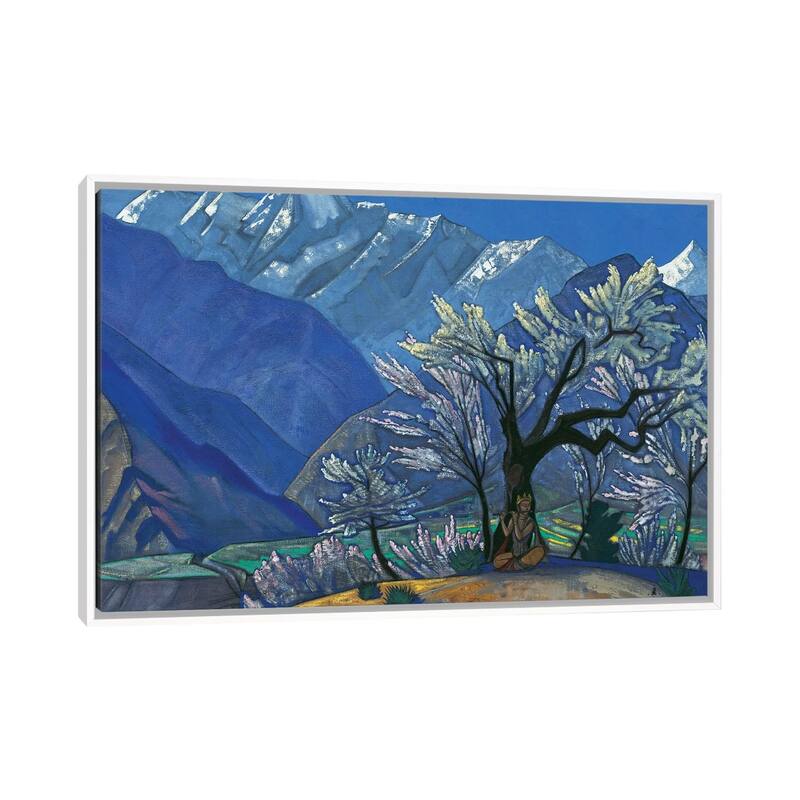 iCanvas "Krishna, 'Kulu' Series, 1929" by Nicholas Roerich Framed Canvas Print - White - 26x40