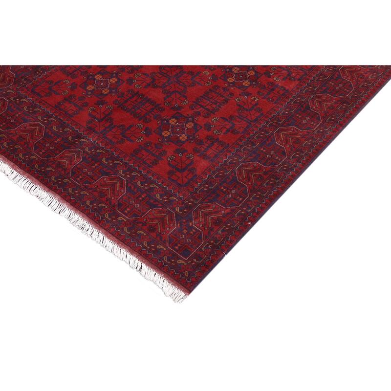 Southwestern Biljik Khal Mohammadi Sariyah Red/Blue Rug - 4'11'' x 6'5''