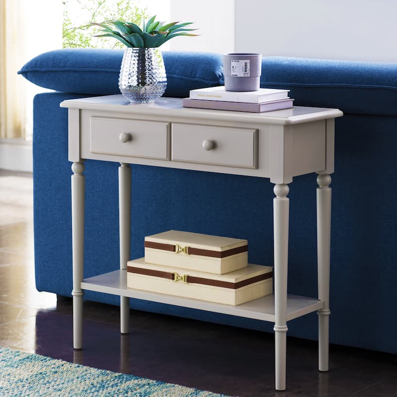 Leick Home Coastal One Drawer Narrow Hall Console Sofa Table