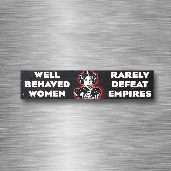 CCPARTON "Well-Behaved Women Rarely Make History" Vintage Aluminum Sign - 8x12 Inch Feminist Wall Art For Home, Cafe