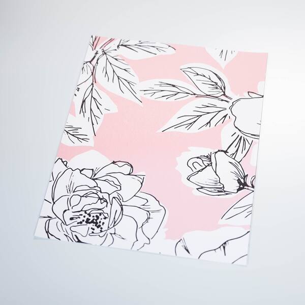 Rose - Elegant Floral Removable Peel and Stick Canvas Texture ...