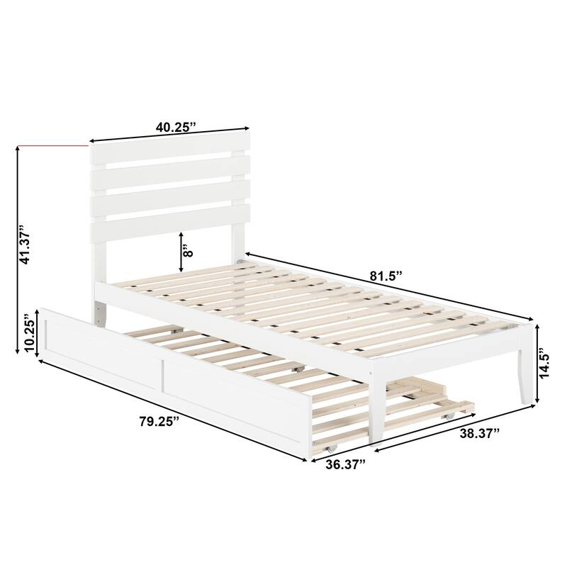 Oxford Bed with Twin XL Trundle