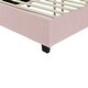 preview thumbnail 11 of 64, Upholstered Platform Bed with Soft Oversized Headboard and Storage Shelves