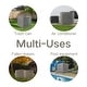 preview thumbnail 22 of 36, 3-Panel Outdoor Air Conditioner Fence Screen, Outside Wood Privacy Fence, 32" W x 38" H