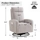 preview thumbnail 71 of 84, HOMYKA Swivel Glider Rocker Accent Chair for Nursery with Side Pocket