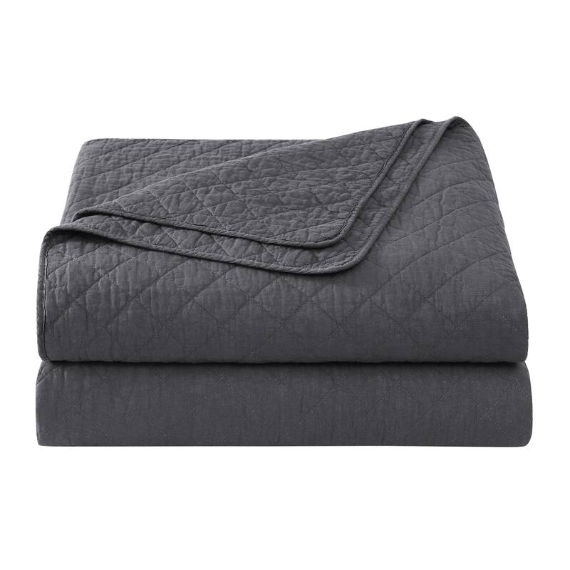 Indigo Hill by HiEnd Accents Cotton Comfort Shabby Chic Bedding Lightweight 3 Piece Quilt Set