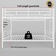 preview thumbnail 6 of 7, Space-Saving Twin Over Twin Metal Bunk Bed with Removable Ladder, Safe Guardrails