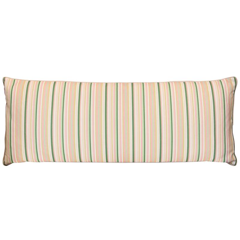 StyleCraft Tamara Day for StyleCraft Soft Stripe Pillow - 36" x 14" - Multicolor, Cream Blush