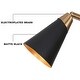 preview thumbnail 8 of 9, Modern Black Gold 3-Light Sputnik Chandeliers Metal Pendant Lights for Dining Room