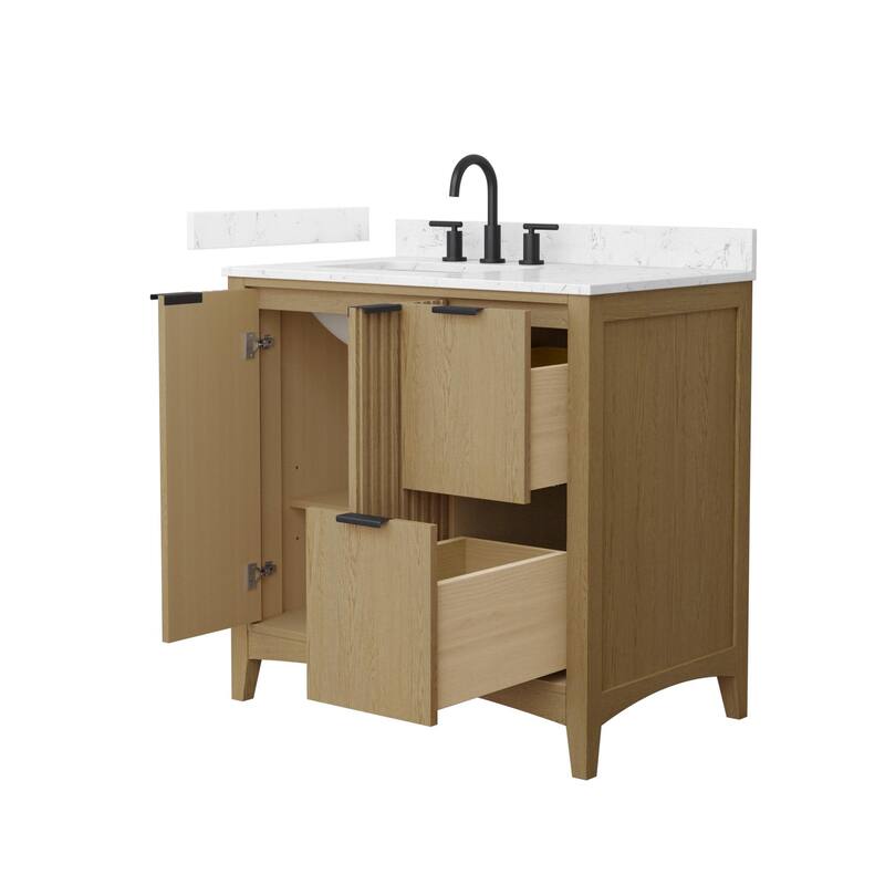 Wyndham Collection WCF9191-36S-VCA-US3MXX Palmilla 36" Free Standing