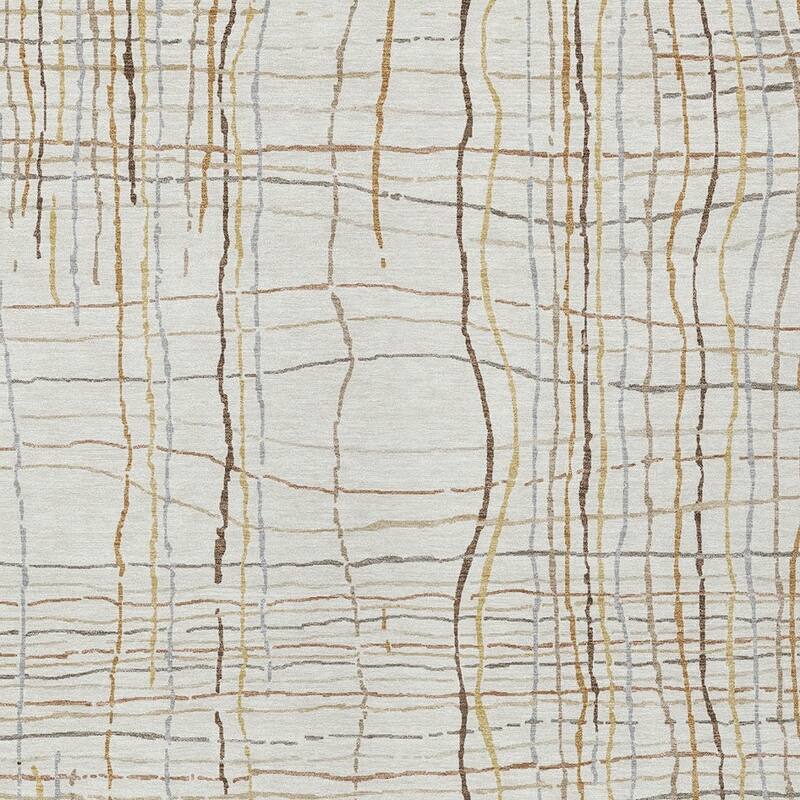 HomeRoots Striped Transitional Rectangle Outdoor Rug