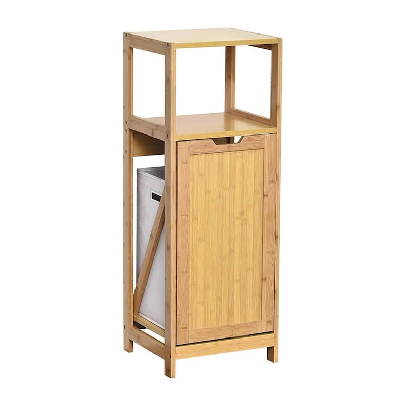 Tilt-Out Laundry Cabinet with Removable Hamper - 14.4"L x 13"W x 38.8"H