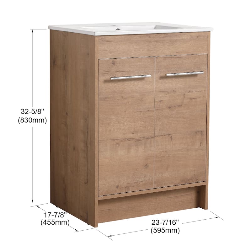 Kay Oak Natural Vanity Kit (Assembly Required)