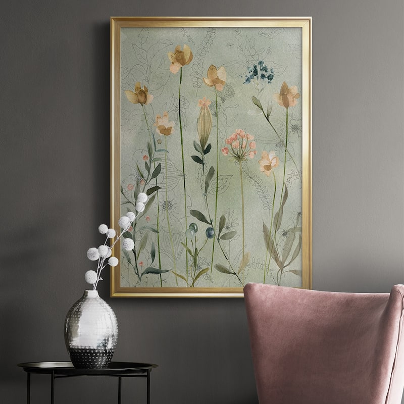 Botanical Sketchbook Premium Framed Print - Ready to Hang