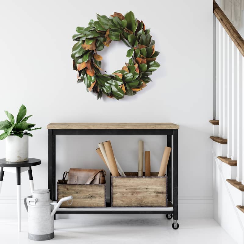 Grand Magnolia Leaf Wreath 24"