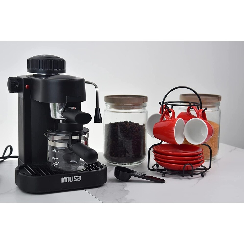 Imusa 4 cup shop espresso & cappuccino maker