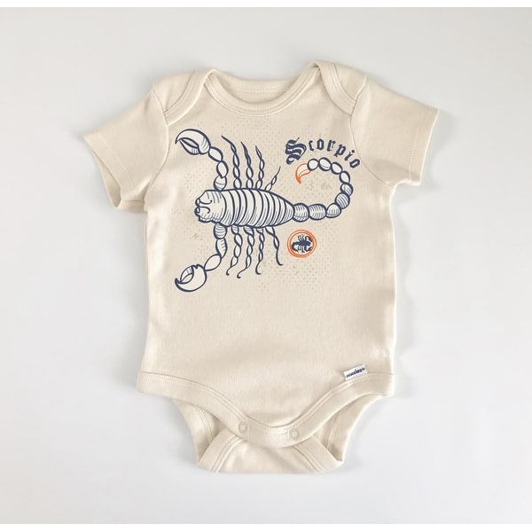 slide 2 of 6, Scorpio Zodiac Constellation - Baby Boy Girl Clothes Infant Bodysuit Funny Cute Blue - 0-3M