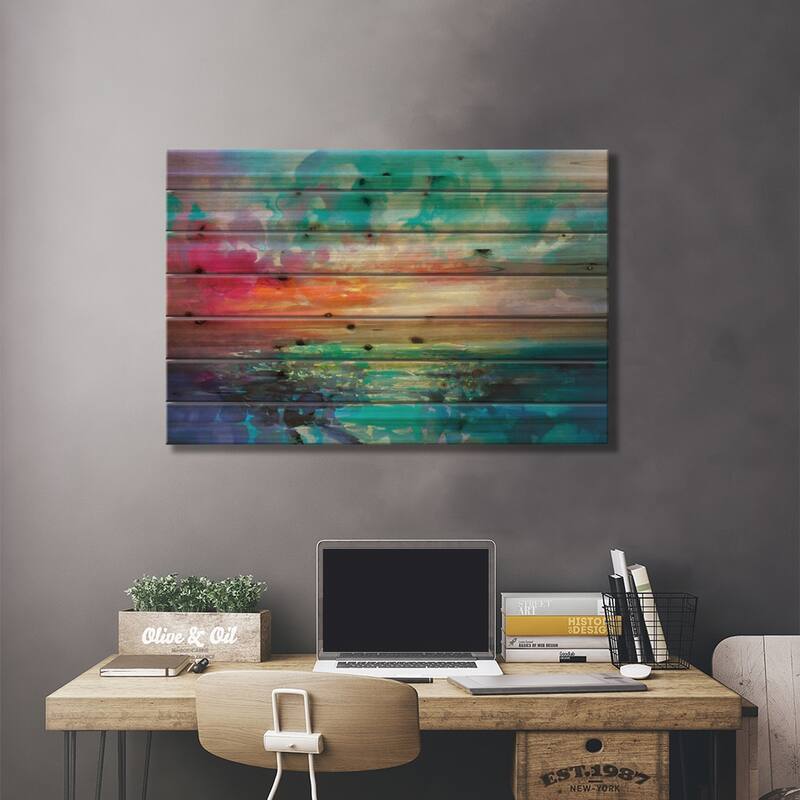Skye Colour Spectrum Print On Wood by Scott Naismith - Multi-Color