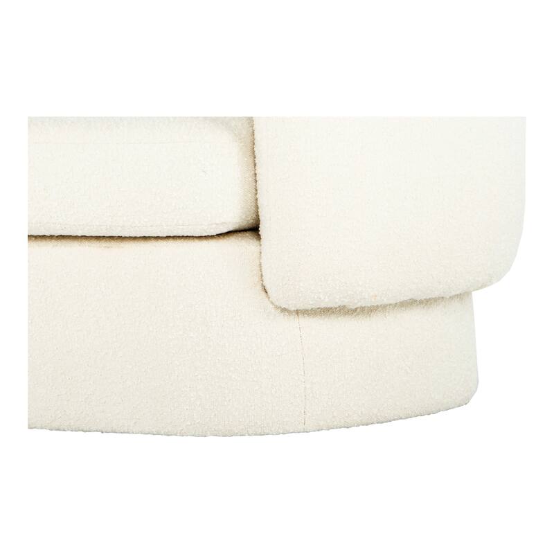 Aurelle Home Kindra Modern Fuzzy Upholstered Accent Chair