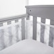 preview thumbnail 2 of 9, BreathableBaby Breathable Mesh Liner for Full-Size Cribs, Deluxe 4mm Mesh (Size 4FS Covers 3 or 4 Sides) White Links