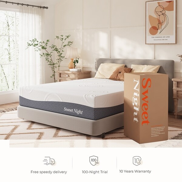Sweetnight 10-inch Medium Firm Gel Memory Foam Mattress