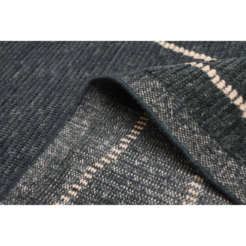 ECARPETGALLERY Hand-knotted Pak Finest Marrakesh Dark Teal Wool Rug - 9'1 x 12'1