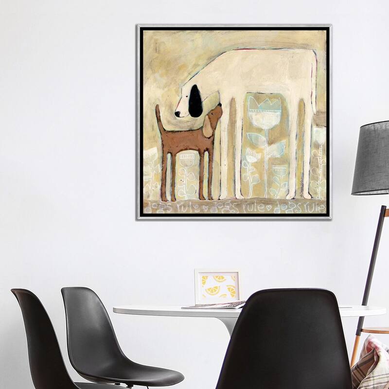 iCanvas "Dogs Rule" by Teresa Kogut Framed