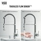 preview thumbnail 2 of 122, VIGO Edison 19" H Single Handle Pull-Down Sprayer Kitchen Faucet Set with Touchless Sensor