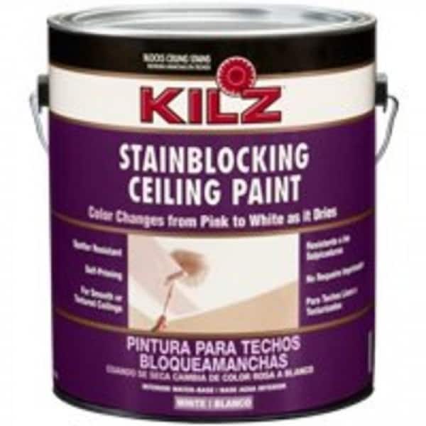 Kilz 68041 Stain Blocking Color Change Ceiling Paint, 1 Gallon Bed
