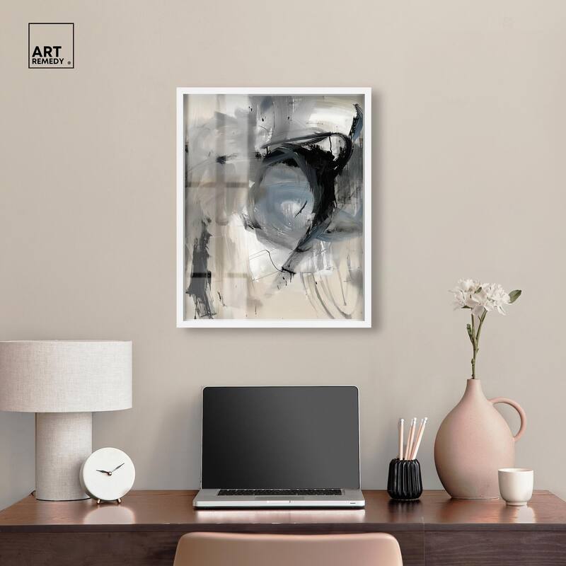 Scribbled Energy II Shadowbox by Art Remedy