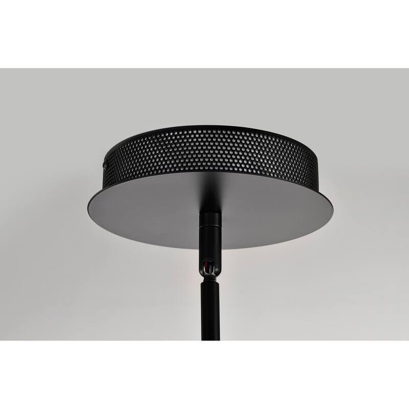 Edmond 14 Inch LED Pendant Matte Black with Clear Glass - Matte Black