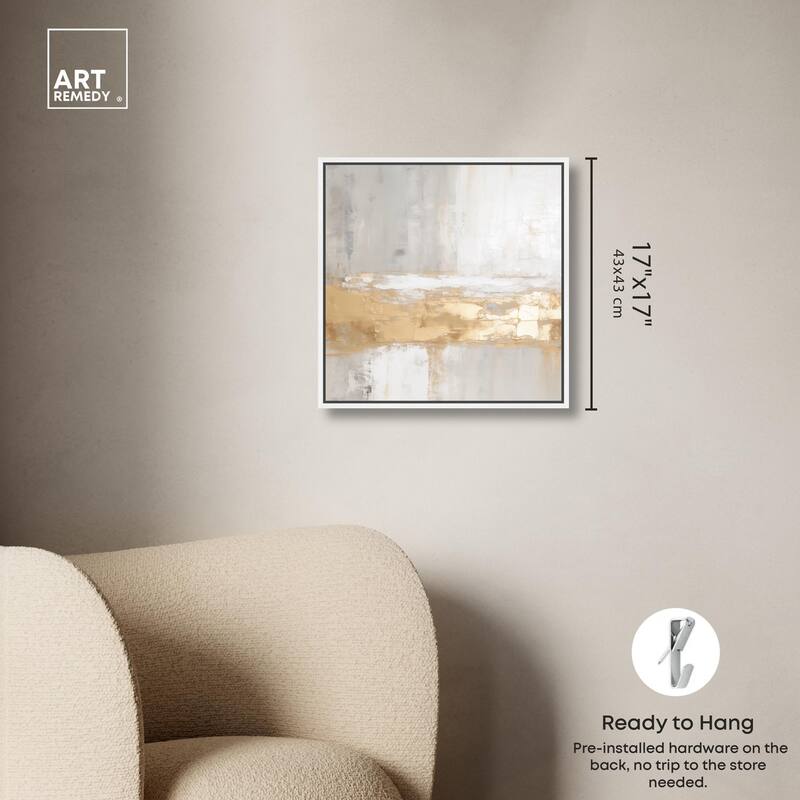 Melted Goldscape III Canvas by Art Remedy