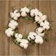 Cotton & Willow Leaves Wreath - Bed Bath & Beyond - 35477576