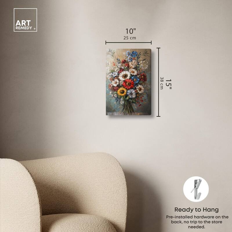 Symphony of Flowers I Canvas by Art Remedy, Gallery Wrapped